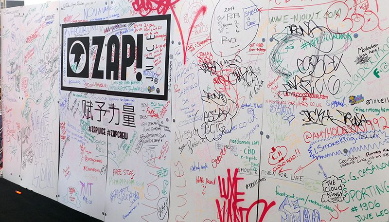 zap graffiti wall