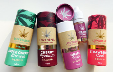 CBD Vape E Liquid Oil Bottles