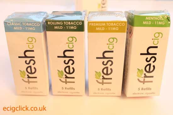 freshcig cartomiser flavours