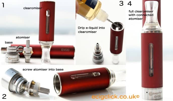 Kanger EVOD Atomiser instructions