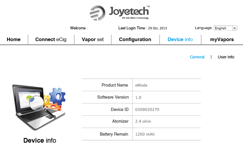 Joyetech MVR Software