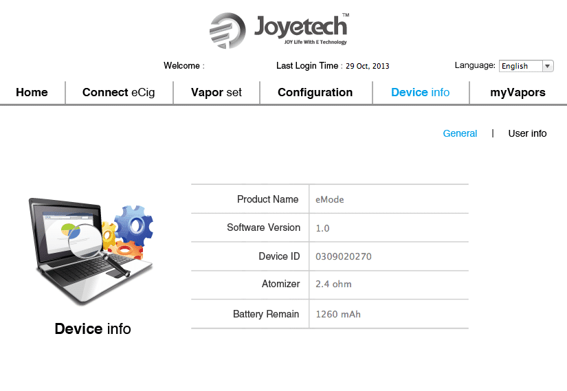 Joyetech MVR Software