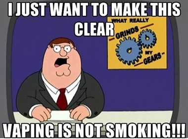 Vaping Is Not Smoking