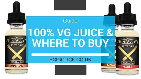 100% VG E juice and E Liquids 