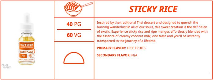 craft vapery sticky rice review