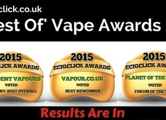 vape awards 2015 results