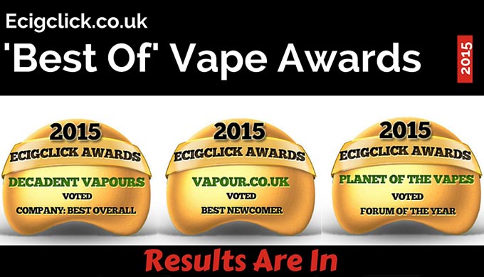 vape awards 2015 results