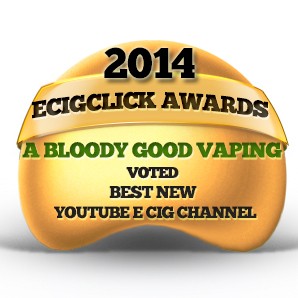 Damian - A Bloody Good Vaping - Voted Best Newcomer E Cig review Channel