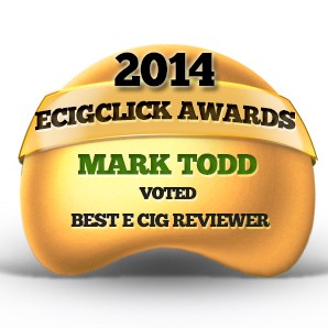 Mark Todd: Voted Best E Cig Reviewer 2014