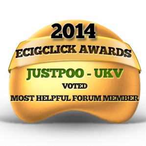 Justpoo UK Vapers: Most helpful forum member