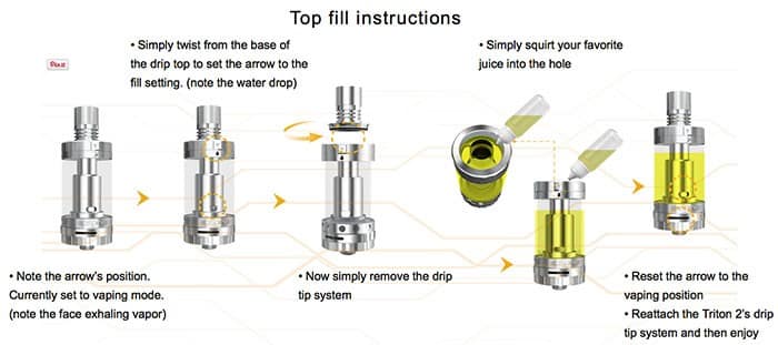 How To Fill the Aspire Triton 2