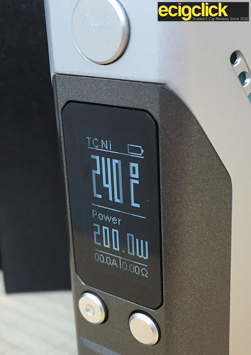 Wismec RX200S OLED Screen