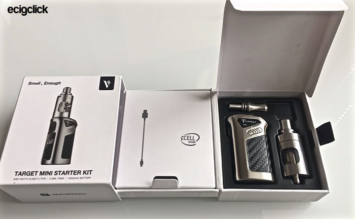 vaporesso target mini in the box