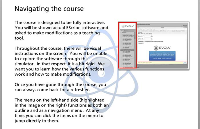 evolv esribe training course