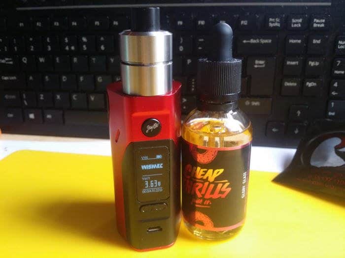 Digiflavor Lynx RDA on Wismec Reaulux mod 2