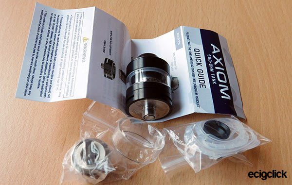 Innokin axiom mini sub ohm tank contents