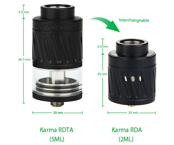 geek vape karma RDA and RDTA