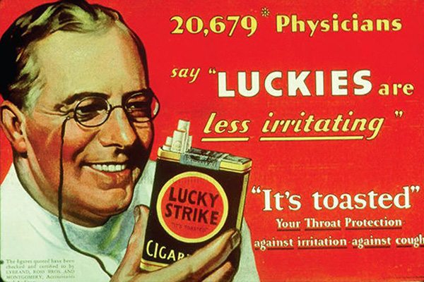old cigarette ad