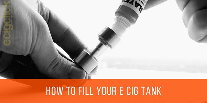 How to fill an e cig tank
