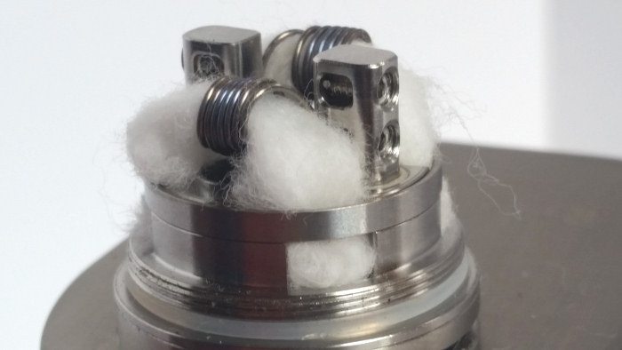 Indulgence X Tank coiled and wicked