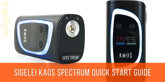 sigelei kaos spectrum quick start guide