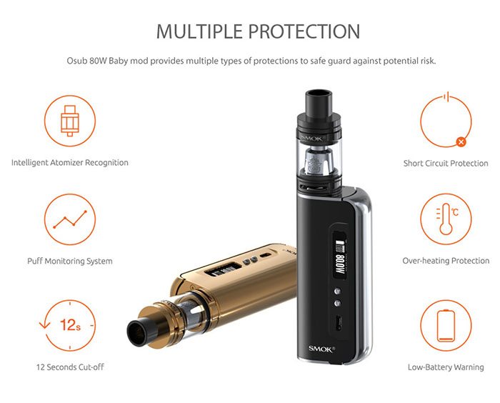 OSUB 80W Baby TC Kit by SMOK Previewed | Ecigclick