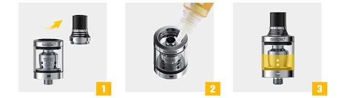 How to fill the smok spirals tank