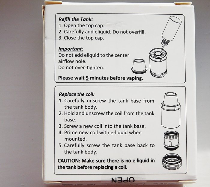 scion tank instructions