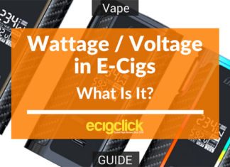 What is wattage and volts in e cigarettes
