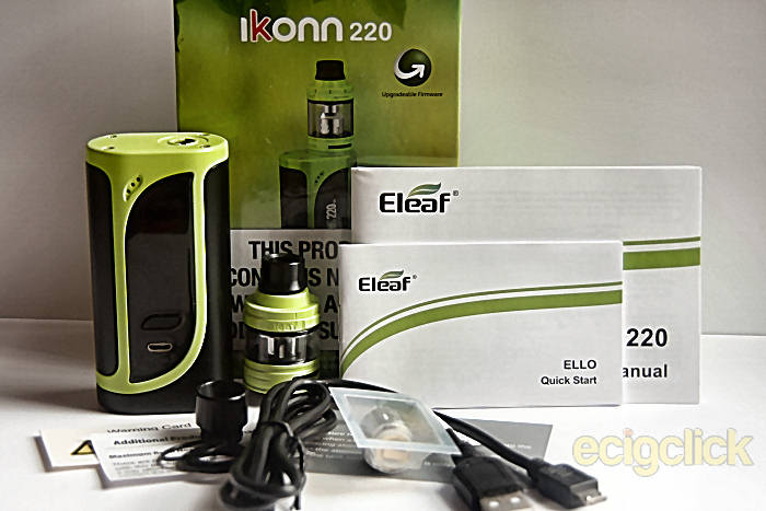 Eleaf iKonn 220 kit contents