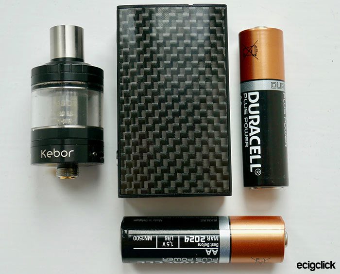 kebor cloud ecig size compare