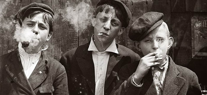 children smoking