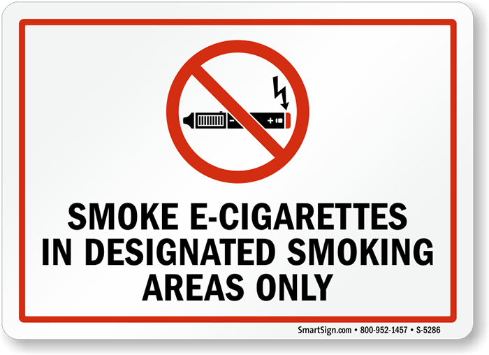 vaping in designated-smoking-areas-only