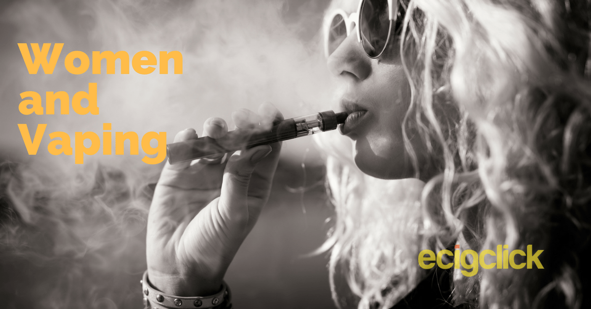 women and vaping