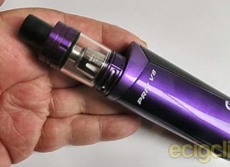 SMOK Priv V8 kit in hand