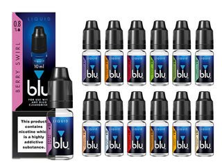 blu e liquid e juice range