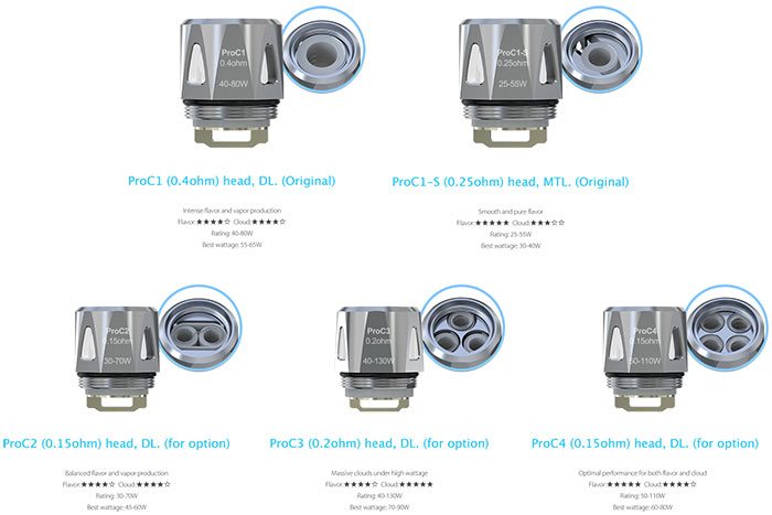 Joyetech Procore Motor replacement coil heads