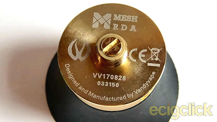 VandyVape Mesh RDA base detail