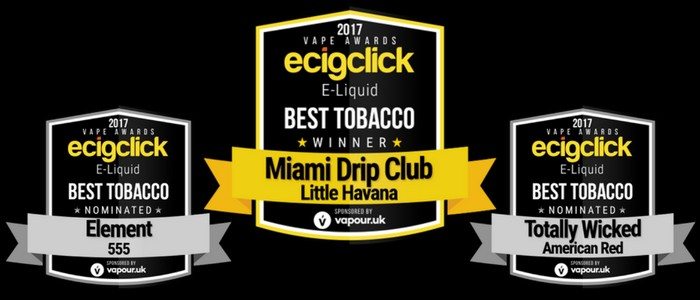 Ecigclick Awards Best Tobacco Eliquid 2017