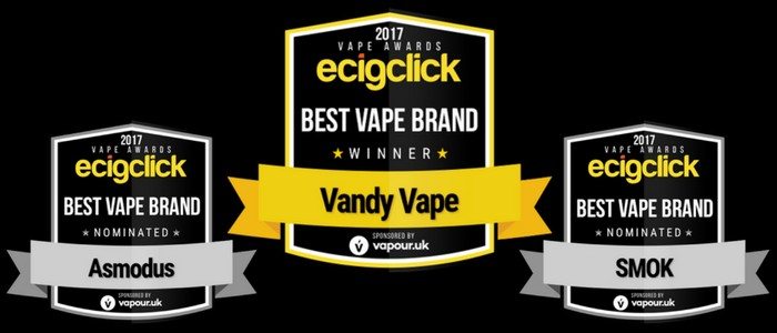 Ecigclick Awards Best Vape Brand 2017