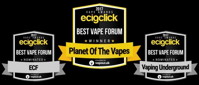 Ecigclick Awards Best Vape Forum 2017