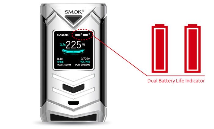 Smok Veneno battery display