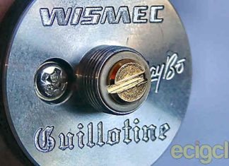 Wismec Guillotine RDA engraving