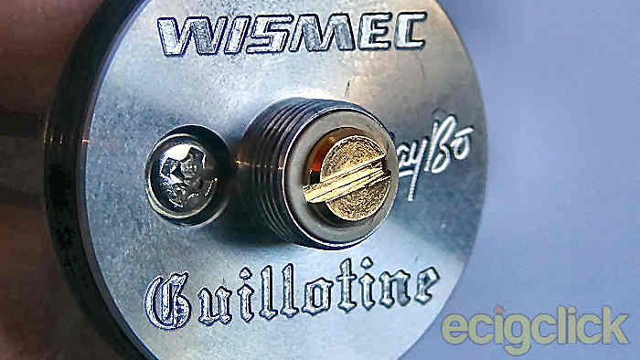 Wismec Guillotine RDA engraving