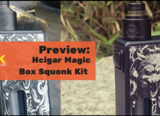 hcigar magic box squonk preview