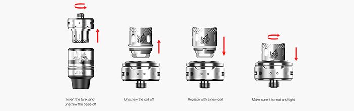 how to change the vaptio frogman coils