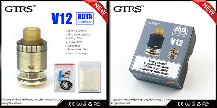 GTRS V12 RDTA kit contents