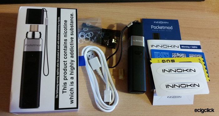 Innokin Pocketmod starter kit box contents