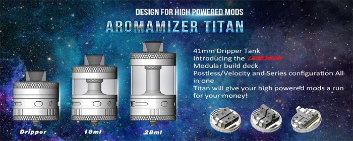 aromizer titan marketing banner