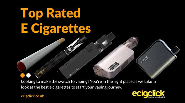 Best E Cigarettes and Vape Cigs for new users